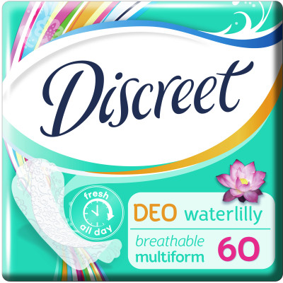 Щоденні прокладки Discreet Deo Water Lily 60 шт. (8001090170354/8700216152983) Вінниця - фото 5