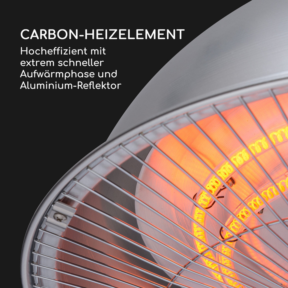 Інфрачервоний нагрівач Heatbell 2000 Вт, карбоновий нагрівальний елемент, алюміній (Німеччина, читати Рівне - фото 4