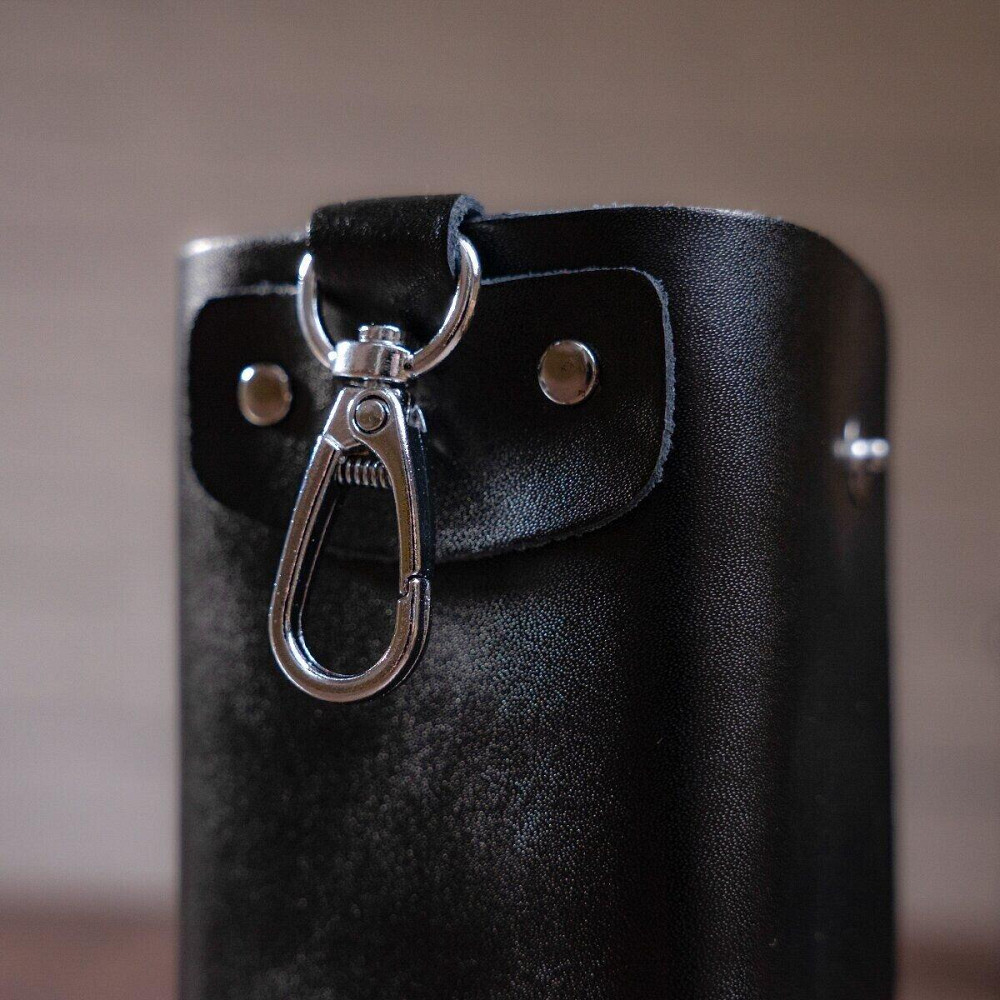 Стильна шкіряна ключниця Vintage 14934 Чорна Київ - фото 7
