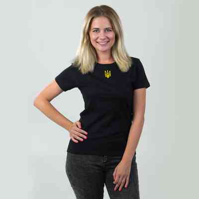 Футболка Sol's Imperial Women 190 Тризуб чорний S (11502309/141S) Вінниця