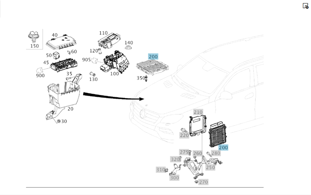 Mercedes-Benz  A2769007300 Блок керування двигуном M276 SLK/SLC R172 E-Class Coupe C207 E-class Cabriolet A207 E-class W212 E-class S212 CLS Shooting  Одеса - фото 1