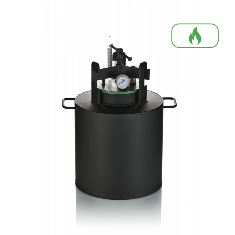 Автоклав побутовий для консервування ЧЕ-16 на 16 банок, газовий для дому домашній Київ - фото 1