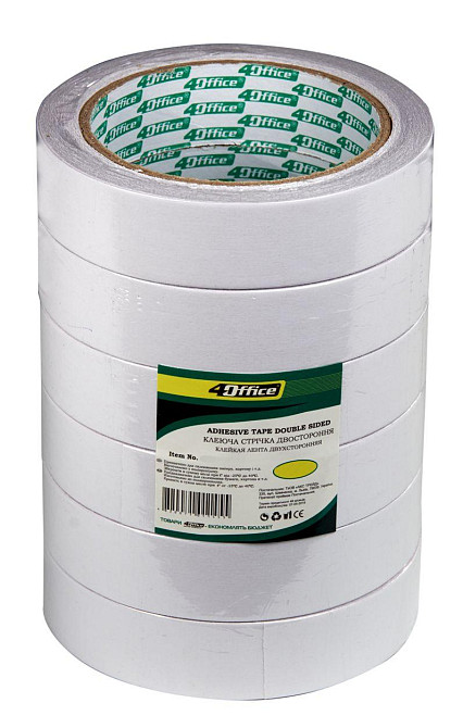 Стрічка клейка двохстороння "4Office" 24ммx10м 4-386 (за 1шт), шт Київ - фото 1