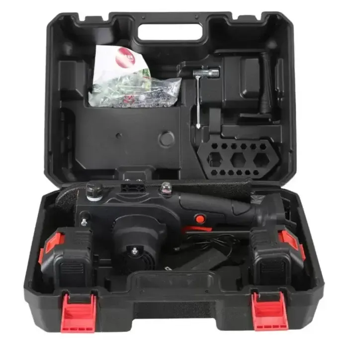 Аккумуляторная пила 12 дюймов красная Electric saw 1200 Вт 48 В Коломия - фото 3