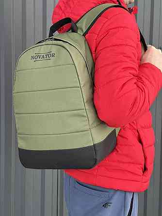 Рюкзак туристичний зелено-чорний Novator BL-2171 Київ