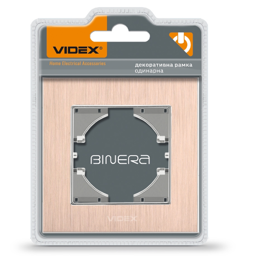 BINERA мідний алюміній Рамка горизонтальна 1-а Videx Житомир - фото 3