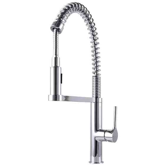 Змішувач для кухні TOPAZ SARDINIA TS-08401-H71 Гнучкий вилив на пружині, з душовою насадкою Луцьк