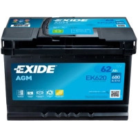 Акумулятор автомобільний EXIDE START-STOP AGM 62Ah Ев (-/+) (EK620) Киев - изображение 1