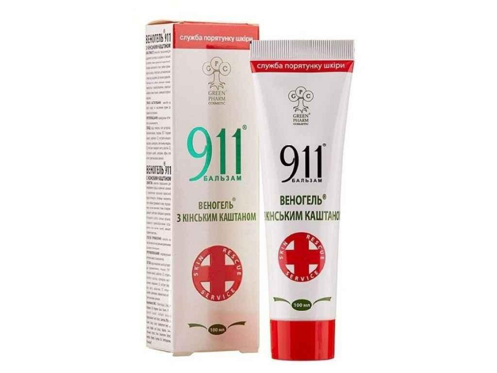 Веногель 911 С лошадиным каштаном 100мл ТМ Green Pharm Киев - изображение 1