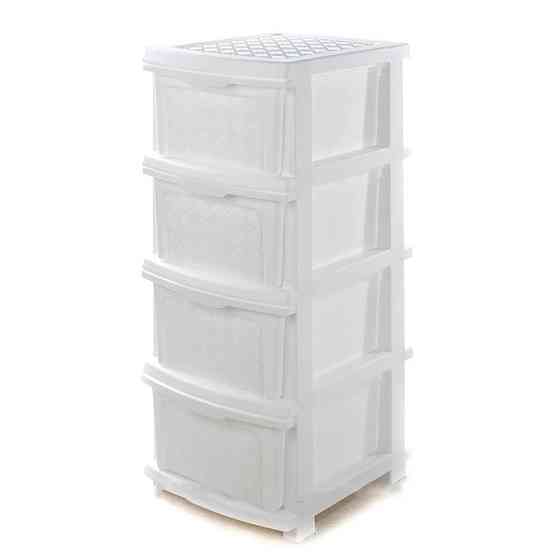 Пластиковый комод R-PLASTIC 34*40 СМ Белый Одесса