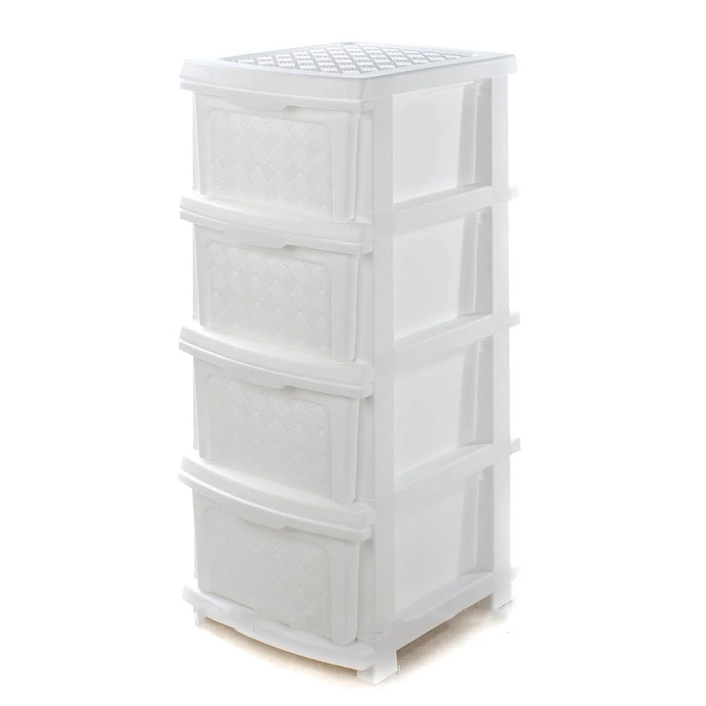 Пластиковый комод R-PLASTIC 34*40 СМ Белый Одесса - изображение 1