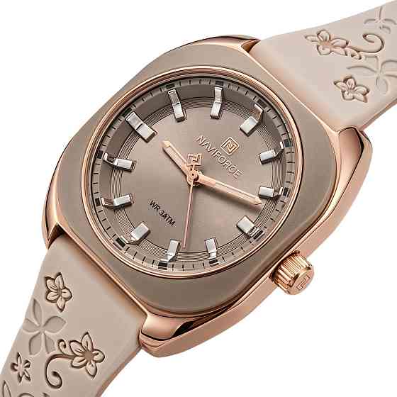 Годинник жіночий наручний Naviforce Mira Beige Flower (2 ремінці) Київ