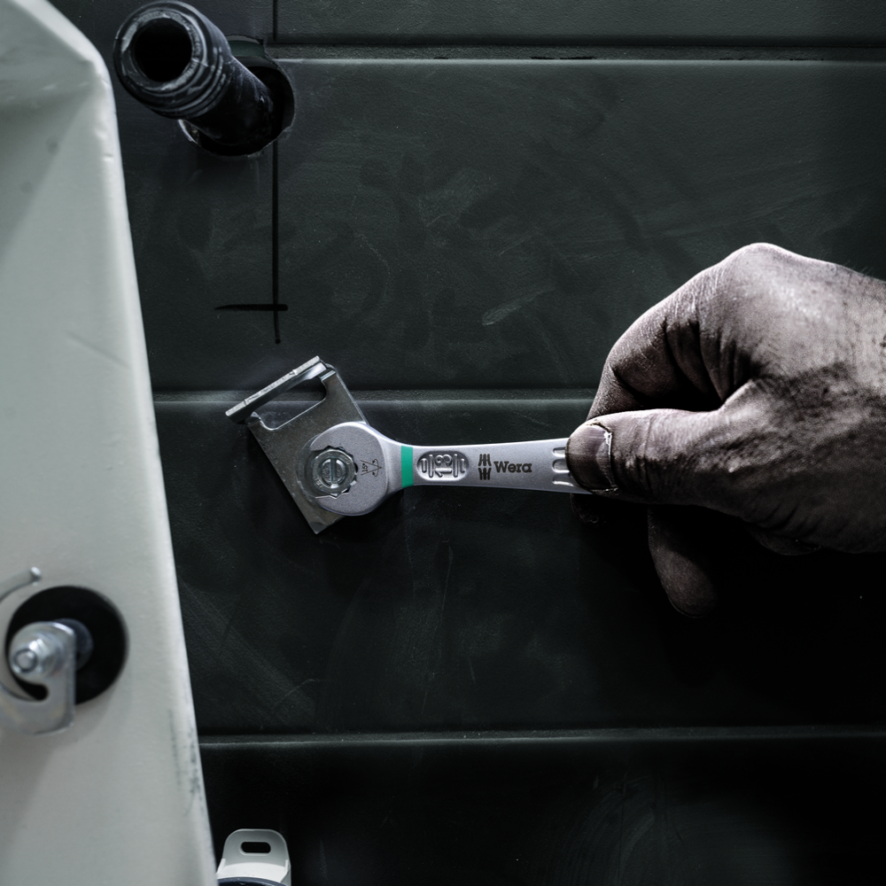 Набор ключей комбинированных Wera с трещеткой 8-19мм 11шт,на магнитном держателе, 9630 Magnetic rail 6000 Одесса - изображение 3