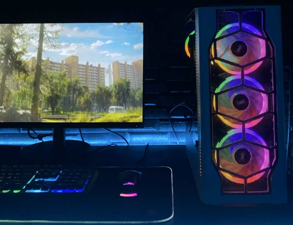 Игровой компьютер Ryzen 5 5600 6/12*4,4Ггц 32ГБ ОЗУ DDR4 SSD m2 1TБ Киев - изображение 1