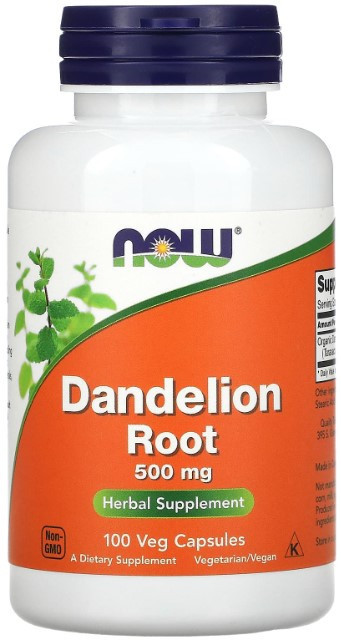 Корінь кульбаби Now Foods Dandelion Root  500 мг 100 вег капсул Київ - фото 1