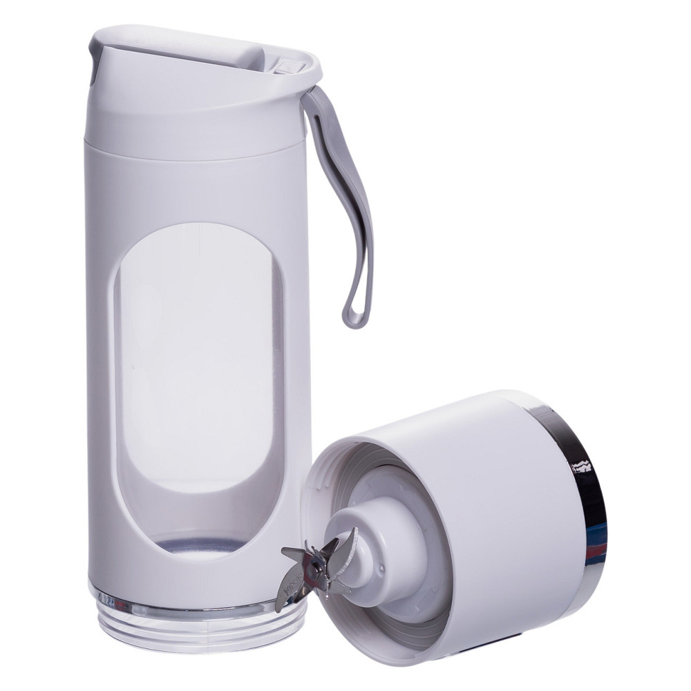 Портативний блендер для смузі на акумуляторі 450 мл 25 Вт USB Білий HP-11-10W Коломыя - изображение 6