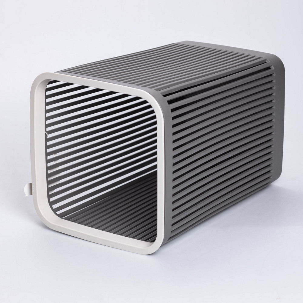 Кошик для сміття пластиковий в офіс для паперу 22×22×30 (см) кошик під сміття 8 (л) відро для сміття Сірий HP-45-9G Київ - фото 3