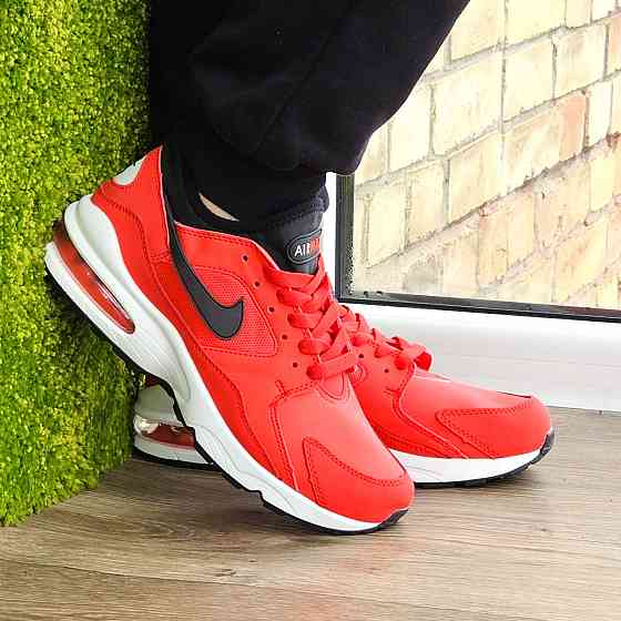 Чоловічі Червоні Кросівки Nike Air Max 93 Шкіряні Найк (розміри: 41,42,43,44,45) Відео Огляд Дніпро