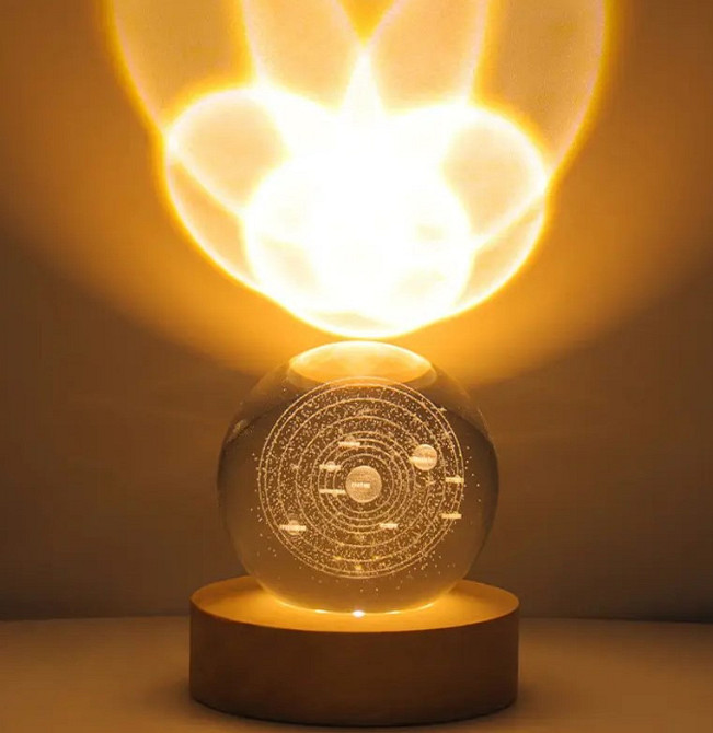 Нічник 3D Куля із сонячною системою 9321 Вінниця - фото 2