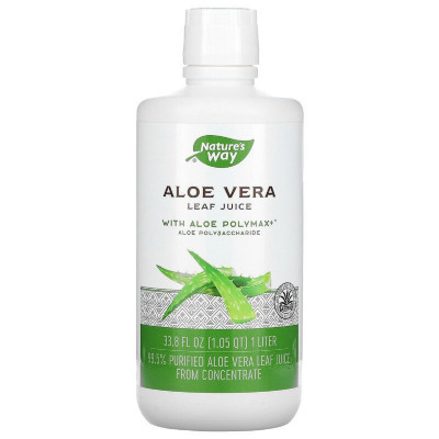 Трави Nature's Way Алое віра органічний сік, Aloe Vera, Leaf Juice 1000 мл (NWY-14280) Вінниця - фото 1