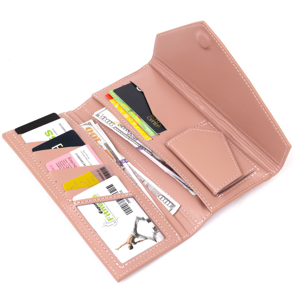 Жіночий гаманець GRANDE PELLE 11360 Рожевий Київ - фото 4