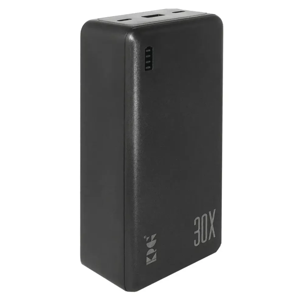 Повербанк KP KP-34 30000 мАч 22,5 Вт быстрая зарядка Power Bank с LED дисплеем черный Одесса - изображение 2