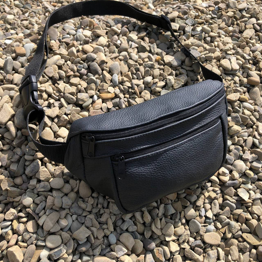 Стильная сумка бананка мужская кожаная коричневая Поясная нагрудная сумка натуральная кожа Киев - изображение 10