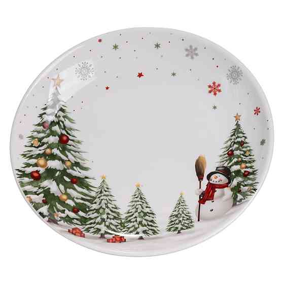 Yiwu Столовий набір посуду тарілок 24 предмети на 6 персон Christmas Tree порцеляновий SG-24 Киев
