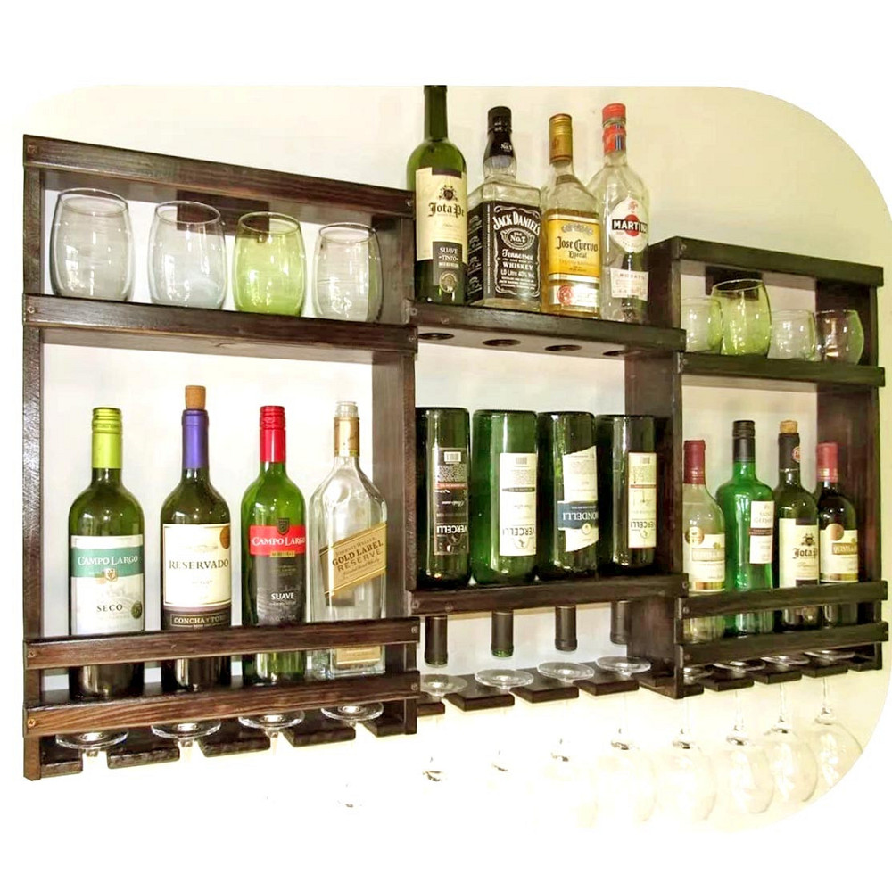 Настінна винна полиця "Кофу" робуста Миколаїв - фото 1