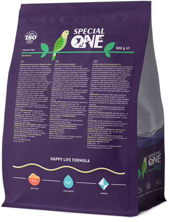 Полнорационный корм Special One корм для волнистых попугаев, 500 г Винница