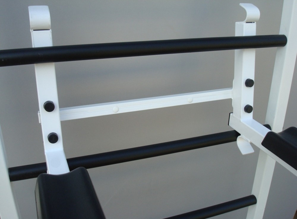 Шведская стенка для взрослых и детей металлическая черная с турником брусьями крепление под штангу лавка Каменское - изображение 6