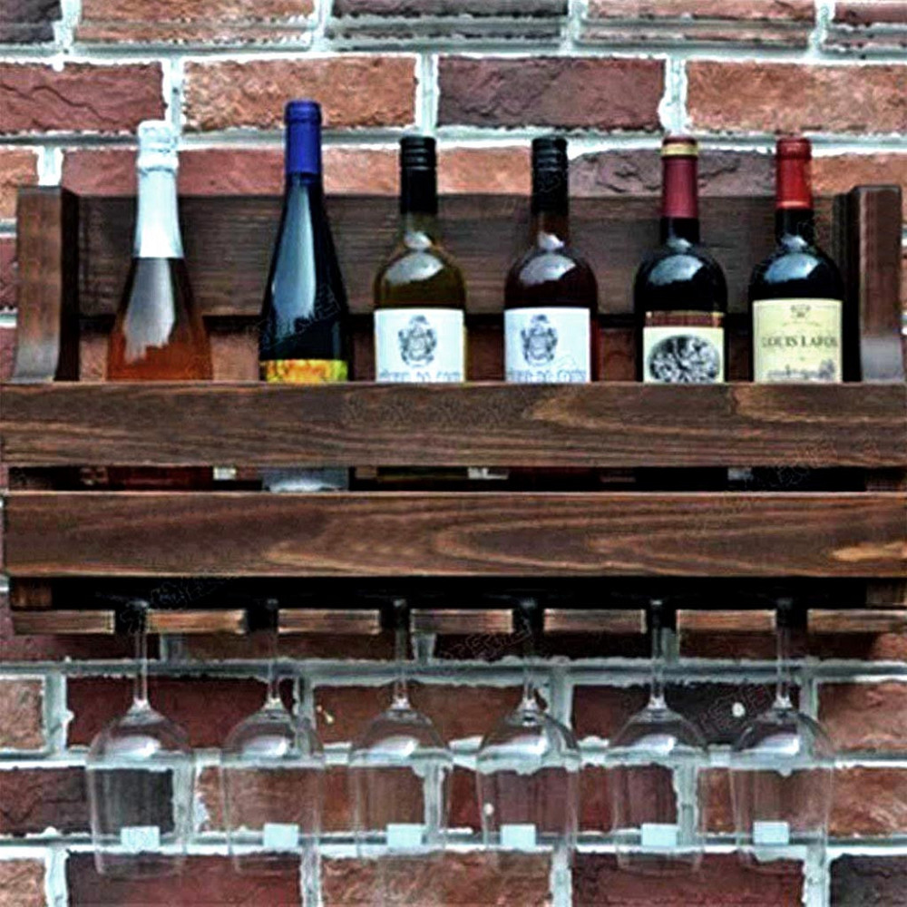 Настенная винная полка 