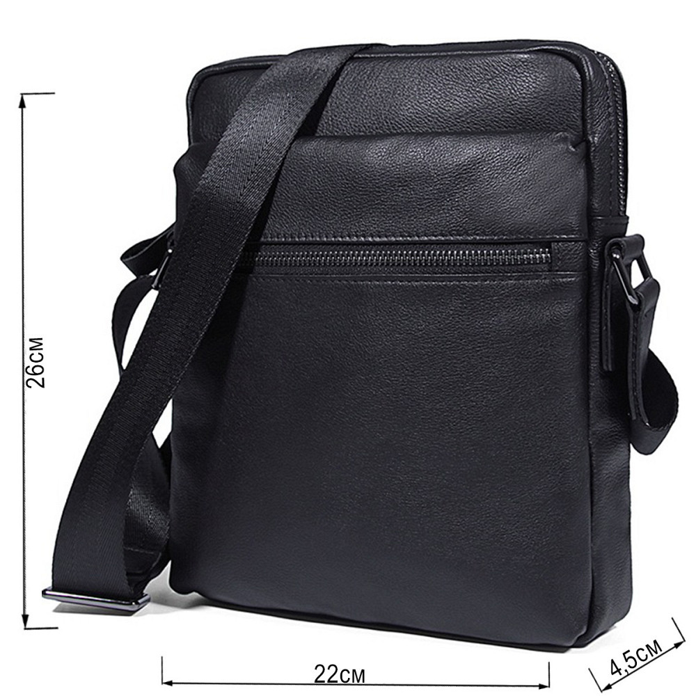 Сумка чоловіча Vintage 14486 Чорна Київ - фото 8