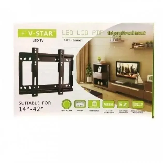Крепление для телевизоров V-Star 14"-42" V1 Настенный крепеж для ТВ с диагональю 14-42 Коломыя - изображение 6