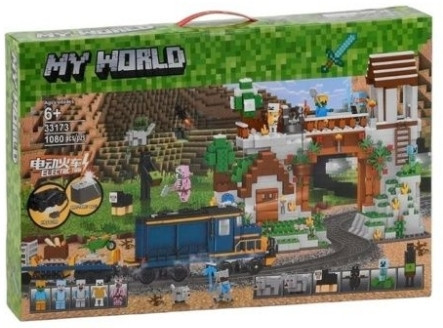 Детский Конструктор My World Железная станция 1080 деталей. Майнкрафт. Харьков - изображение 2