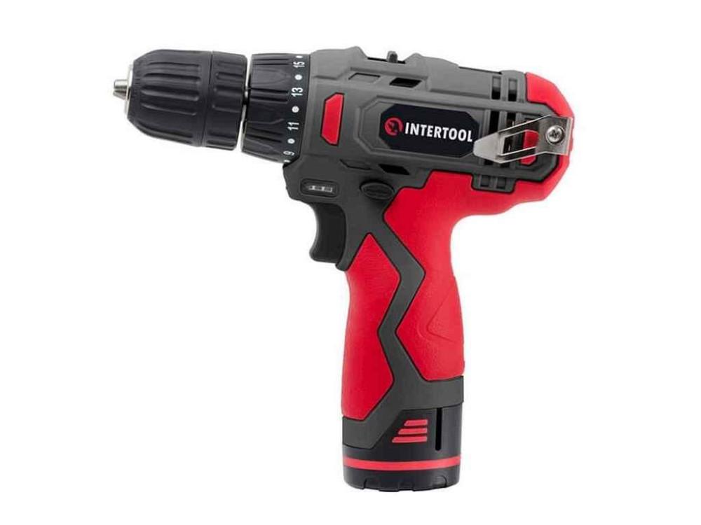 Дрель-шуруповерт аккумуляторный 12В, 30Нм 1.3Аг DT-0310 ТМ INTERTOOL Solmir Киев - изображение 1
