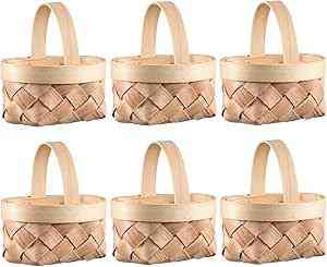 Декоративні плетені міні-кошики для Великодніх яєць та смаколиків 12 шт Луцьк