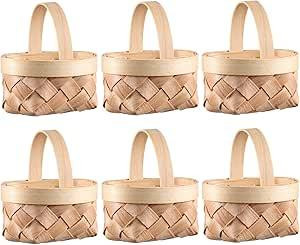 Декоративні плетені міні-кошики для Великодніх яєць та смаколиків 12 шт Луцьк - фото 2