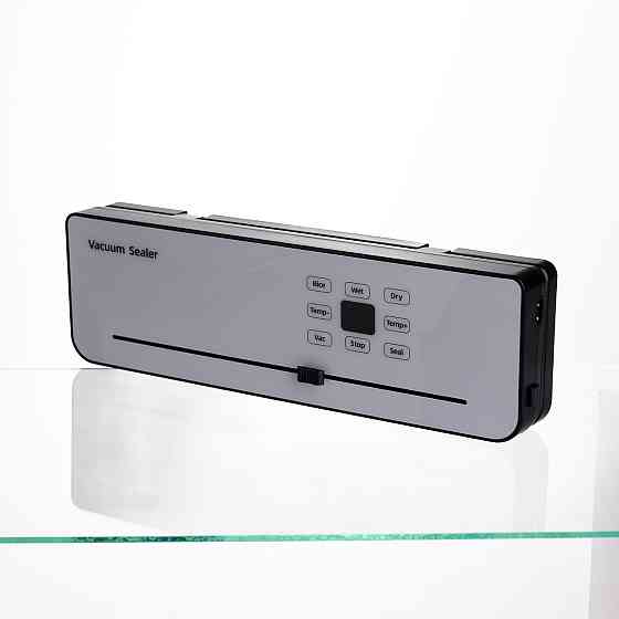 Вакууматор побутовий сенсорний для сухих і вологих продуктів 120 Вт із вбудованим різаком пакувальник вакуумний Білий HP-11-29W Коломия