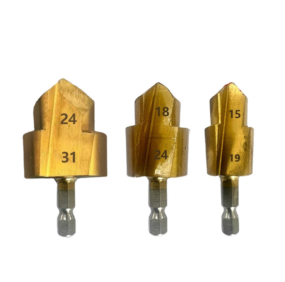 Ступінчасте свердло 24-31мм титанове для PPR труб і відновлення пластикових фітингів Київ - фото 4