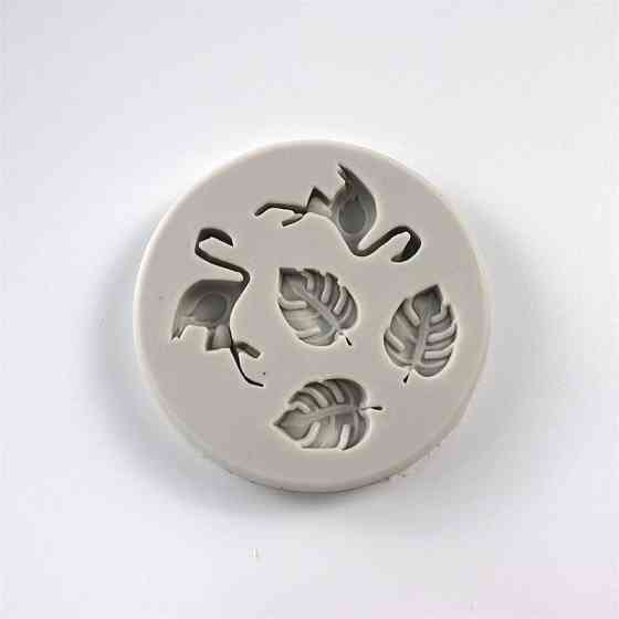 Молд силиконовый Фламинго 70 мм серый Киев