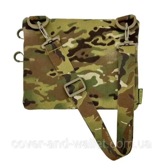 Тонкая тактическая сумка из прочной ткани Squadron в цвете Multicam с велкро Киев