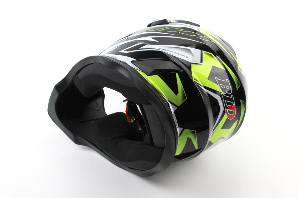 Шолом кросовий/ендуро/АТV BLD-819-7 S (55-56см), ЧОРНИЙ/НЕОНОВО-ЖОВТИЙ Київ - фото 2