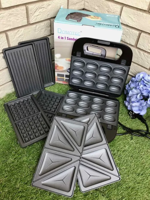 Вафельница-сендвичница 4в1 Domotec SI-234B 1200w Коломия - фото 7