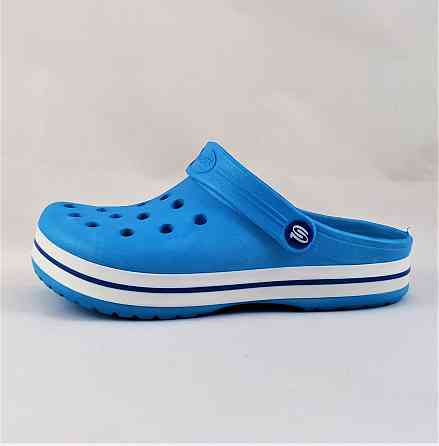 Женские Тапочки CROCS Голубые Кроксы Шлёпки Сланцы (размеры: 36,37,38,39,40,41) Днепр