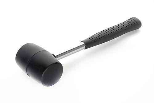 Киянка гумова чорна з металевою рукояткою 900г Харків