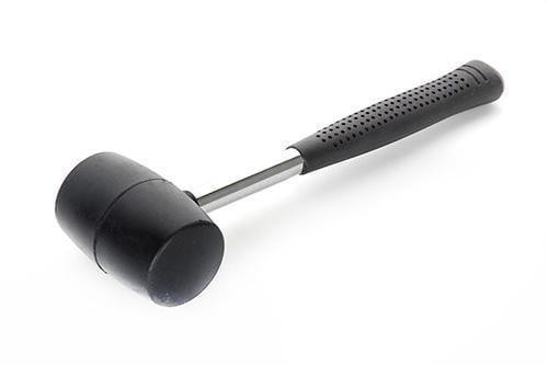 Киянка гумова чорна з металевою рукояткою 900г Харків - фото 1