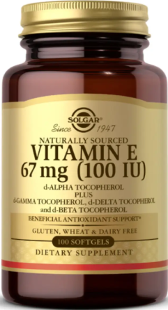 Витамин Е Solgar Vitamin E 67mg (100 IU) Mixed 100 гел капс Киев