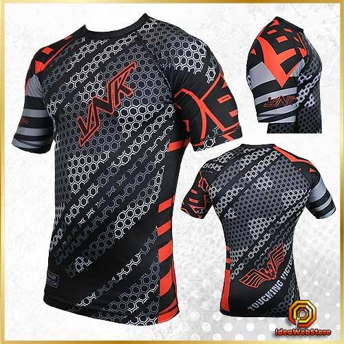 Рашгард спортивный мужской для тренировок единоборств кроссфита, Рашгард с коротким рукавом VNK РАЗМЕР L Київ - фото 1