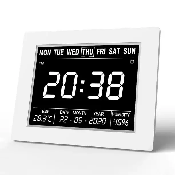 Настільний цифровий годиник, календар, термоментр SDC-801/802 Луцк - изображение 1